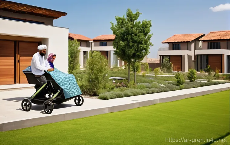 친환경 건축 실습 과정 체험기 - **Prompt 2: Smart Home Technology for a Greener Future**
    An interior view of a futuristic yet ho...